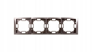Neos Ramka poczwórna stal inox BMRC4/21