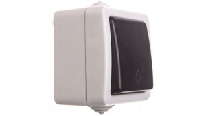 TEKNO Łącznik zwierny śrubowy 10AX 250V czarny IP5
