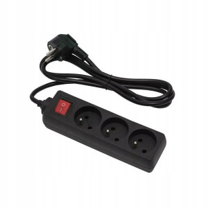 Przedłużacz z wyłącznikiem 3-gniazda EPS-305W-2