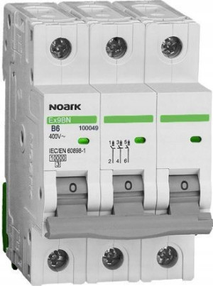 Wyłącznik nadprądowy 3P B 25A 6kA AC NOARK 100055