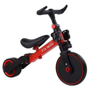 Rowerek Trike Fix Mini Biegowy Trójkołowy 3W1 Z Pedałami Czerwony