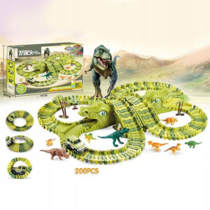Mega Tor Wyścigowy Xxxl Dinozaur Dino Park 229 El.