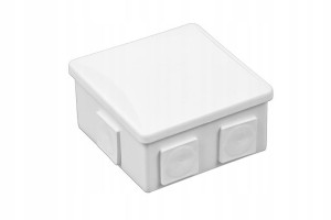 Puszka n/t hermetyczna 80x80x40 klik 6 dławików