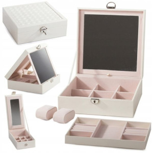 Szkatułka na Biżuterię Elegancki Organizer Zegarki