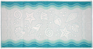 Ręcznik Flora Ocean 50x100 Turkusowy Greno