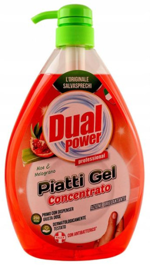 Dual Power płyn do Naczyń 1L Aloes i Granat