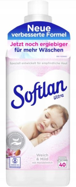 Softlan płyn do płukania Weich&Mild 40p 1L DE