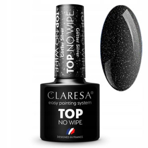 TOP Glitter Silver CLARESA Top No Wipe drobinki