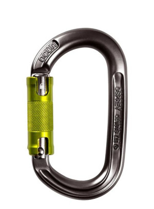 Karabinek Osprey Twist - anthracite/green Ocun