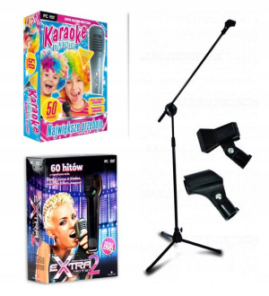 Karaoke Największe Przeboje + Extra Hity 2 statyw