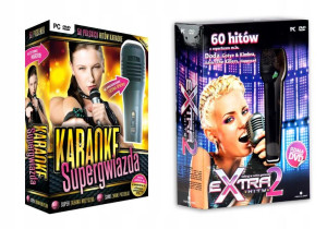Karaoke Supergwiazda + Extra Hity 2 + 2 mikrofony