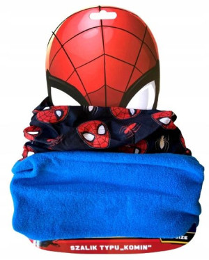 Komin Dziecięcy Szalik Ciepły Spiderman