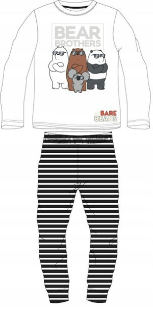 Piżama Chłopięca Misie Bare Bears Dł. Rękaw - 134