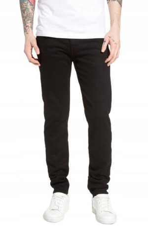 Spodnie Męskie Jeans Czarne Sf13 - Rozm. Xxl 38/32