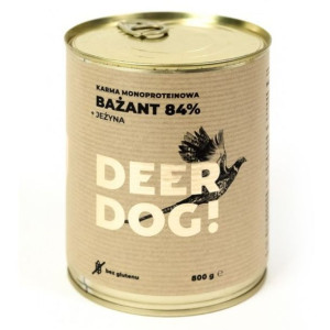 Deer Dog BAŻANT Z JEŻYNĄ 800g makra karma przysmak NATURALNA DZICZYZNA