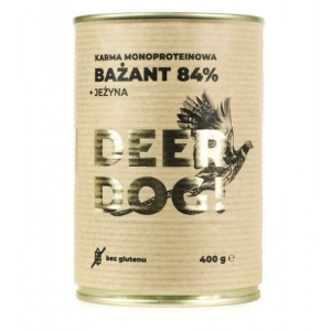 Deer Dog BAŻANT Z JEŻYNĄ  400g karma mokra przysmak NATURALNA DZICZYZNA