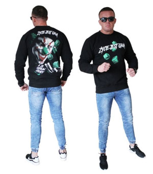 Bluza SUPER JAKOŚĆ Klaun Życie jest grą a ja ustalam zasady rozmiar M