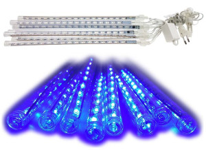 Meteory Padający Śnieg 30cm Niebieskie 192led Smd 3,5m Łączenie