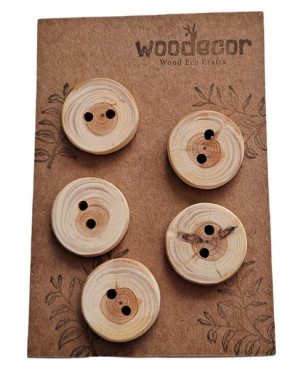 Guziki drewniane cis Woodecor 20 mm