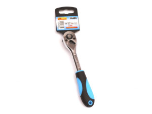 Grzechotka 1/4" Gumowa Rączka Niebieska 72 Zęby