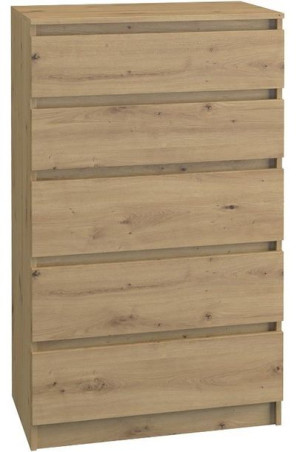 KOMODA DO SYPIALNI M5 70x40x112 cm dąb artisan