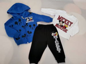 Komplet niemowlęcy MIKI, rozpinana bluza bluzka spodnie 68/74