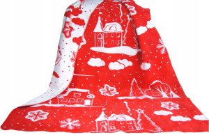Koc Glamour 150x200 Charming Xmas Czerwony Greno