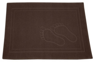 Dywanik łazienkowy Feet 50x70 brązowy Stópki Greno