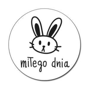 Naklejki okrągłe miłego dnia 35 mm 24 szt