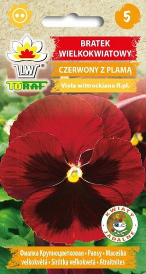 Bratek wielkokwiatowy Czerwony z plamką 0,2g