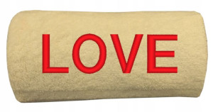 Haftowany ręcznik LOVE miłość Walentynki 50x90