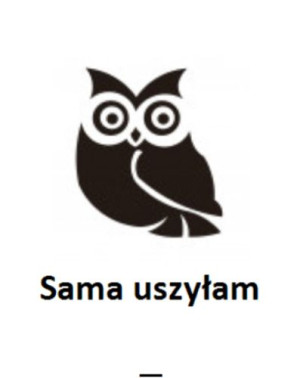 Wszywka metka Sama uszyłam Sowa 5x4 cm 10 szt.
