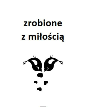 Wszywka metka z miłością 5x4 cm 10 szt.