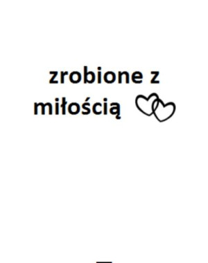 Wszywka metka z miłością 5x4 cm 10 szt.
