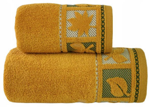 Ręcznik Love Natura 70x140 Żółty Bawełna Greno