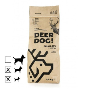 Deer Dog JELEŃ z jeżynami 1,5 kg karma sucha przysmak dla psa DZICZYZNA