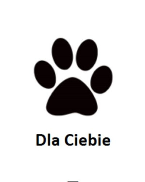 Wszywka metka Dla Ciebie Łapa 5x4 cm 10 szt.