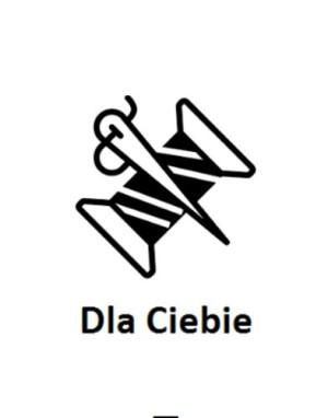 Wszywka metka Dla Ciebie Szpula 5x4 cm 10 szt.