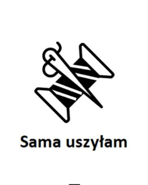 Wszywka metka Sama uszyłam Szpula 5x4 cm 10 szt.
