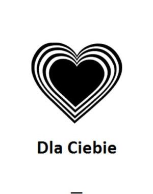 Wszywka metka Dla Ciebie Serce 5x4 cm 10 szt.