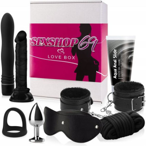 Love Box Black Zestaw Gadżetów Erotycznych Dla Par