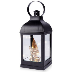 Lampion ozdoba świąteczna LED renifer choinka