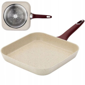 Patelnia grill ceramiczna granitowa indukcja gaz