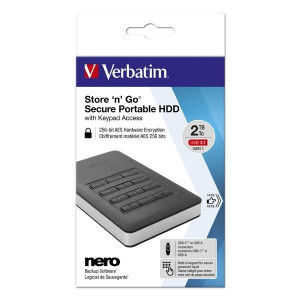 Verbatim zewnętrzny dysk twardy, Store N Go Secure Portable, 2.5", USB 3.0