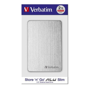 Verbatim zewnętrzny dysk twardy, Store,n,Go ALU Slim, 2.5", USB 3.0, 2TB, 5