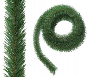 GIRLANDA CHOINKOWA zielona łańcuch sztuczna 450 cm