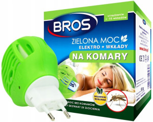 Środek na komary Zielona Moc BROS Elektro + wkłady 10szt.