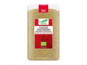 Bio Cukier Trzcinowy Brązowy 1kg Bio Planet