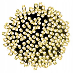 Lampki Choinkowe 300 Led Świąteczne Białe Ciepłe