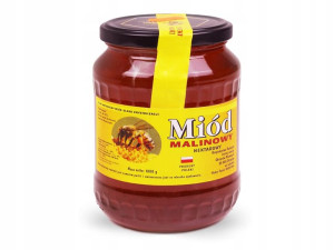 Miód Malinowy 1000g 1kg A. Jaworski Naturalny